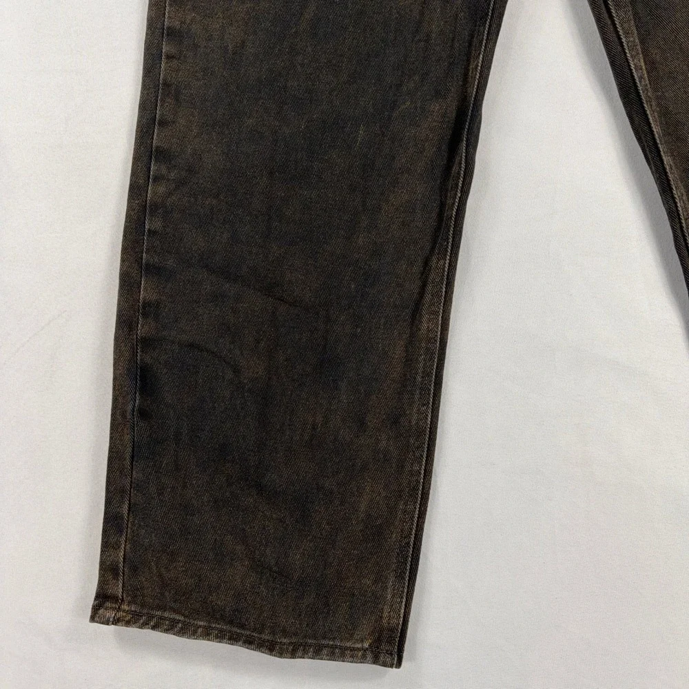 Y2K‎ Empyre Relax Fit Jeans Brown Tint Acid Wash Streetwear Men 34x30